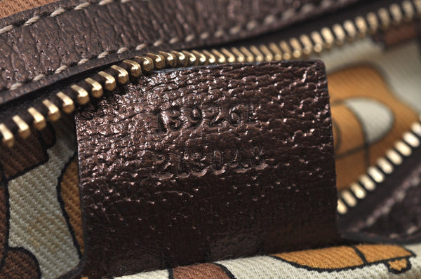 Authentic GUCCI Vintage Hand Tote Bag Purse GG Canvas Leather 139261 Beige 5275I