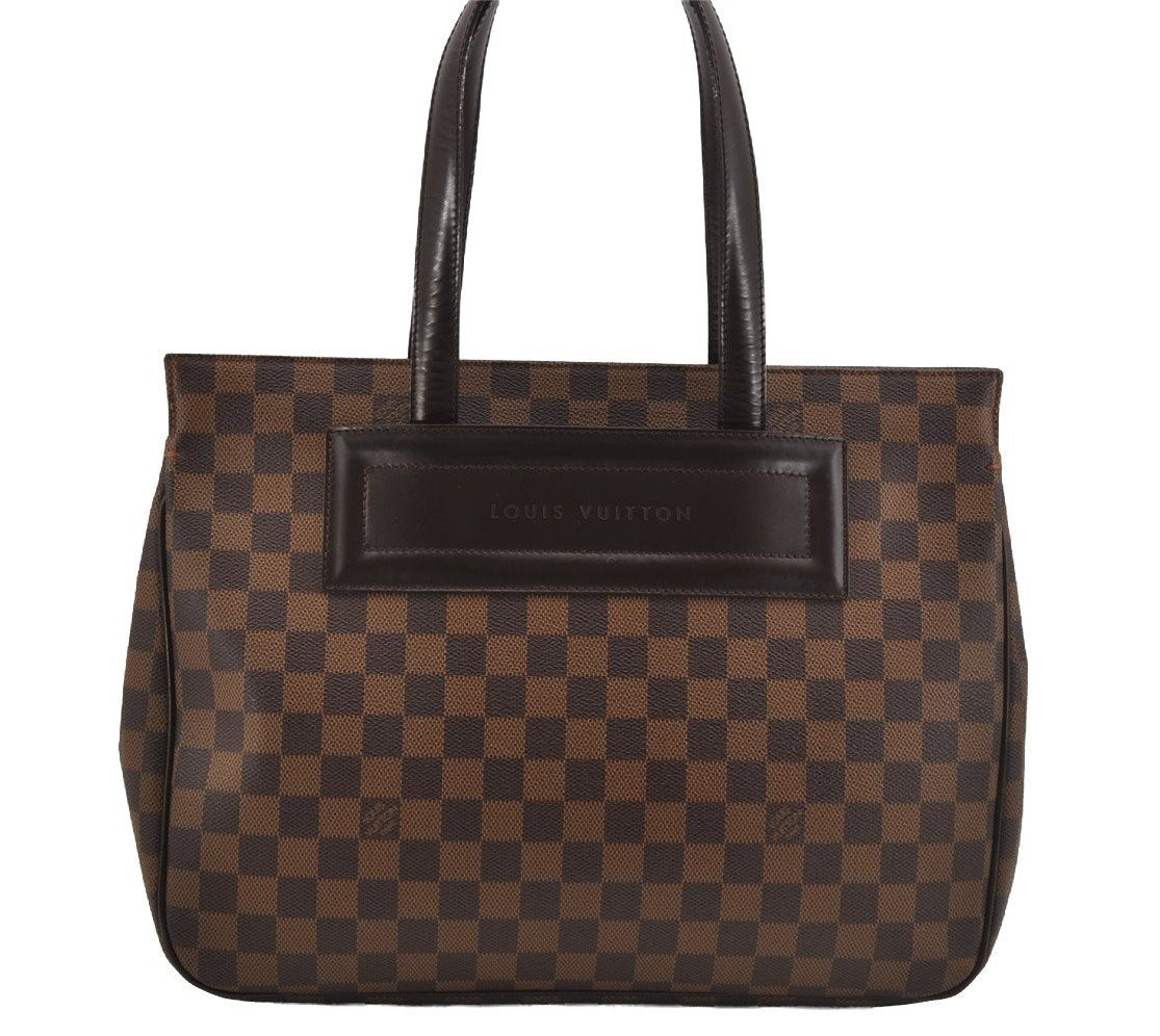 Authentic Louis Vuitton Damier Parioli PM Shoulder Tote Bag N51123 LV 5275J