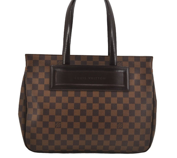 Authentic Louis Vuitton Damier Parioli PM Shoulder Tote Bag N51123 LV 5275J