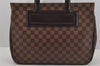 Authentic Louis Vuitton Damier Parioli PM Shoulder Tote Bag N51123 LV 5275J