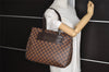 Authentic Louis Vuitton Damier Parioli PM Shoulder Tote Bag N51123 LV 5275J