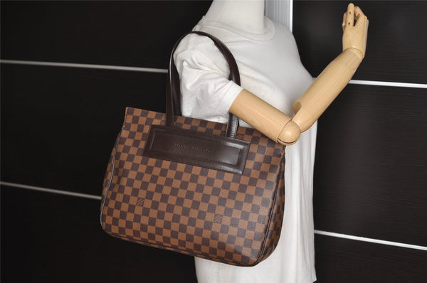 Authentic Louis Vuitton Damier Parioli PM Shoulder Tote Bag N51123 LV 5275J