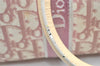Authentic Christian Dior Trotter No.1 Hand Bag Purse PVC Enamel Pink 5275K