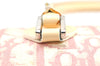 Authentic Christian Dior Trotter No.1 Hand Bag Purse PVC Enamel Pink 5275K