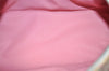Authentic Christian Dior Trotter No.1 Hand Bag Purse PVC Enamel Pink 5275K