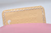 Authentic Christian Dior Trotter No.1 Hand Bag Purse PVC Enamel Pink 5275K