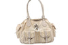 Authentic Christian Dior Trotter Lovely Hand Bag Purse Nylon Leather Beige 5278K