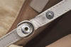Authentic Christian Dior Trotter Lovely Hand Bag Purse Nylon Leather Beige 5278K