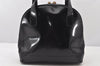Authentic GUCCI Vintage Bamboo Shoulder Hand Bag Leather Black Junk 5279K