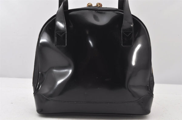 Authentic GUCCI Vintage Bamboo Shoulder Hand Bag Leather Black Junk 5279K