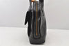 Authentic GUCCI Vintage Bamboo Shoulder Hand Bag Leather Black Junk 5279K