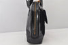 Authentic GUCCI Vintage Bamboo Shoulder Hand Bag Leather Black Junk 5279K