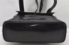 Authentic GUCCI Vintage Bamboo Shoulder Hand Bag Leather Black Junk 5279K