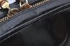 Authentic GUCCI Vintage Bamboo Shoulder Hand Bag Leather Black Junk 5279K