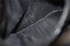 Authentic GUCCI Vintage Bamboo Shoulder Hand Bag Leather Black Junk 5279K