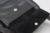 Authentic GUCCI Vintage Bamboo Shoulder Hand Bag Leather Black Junk 5279K