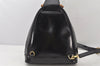 Authentic GUCCI Bamboo Shoulder Cross Bag Purse Leather Black Junk 5281K