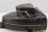 Authentic GUCCI Bamboo Shoulder Cross Bag Purse Leather Black Junk 5281K