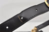 Authentic GUCCI Bamboo Shoulder Cross Bag Purse Leather Black Junk 5281K