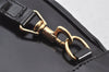 Authentic GUCCI Bamboo Shoulder Cross Bag Purse Leather Black Junk 5281K