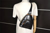 Authentic GUCCI Bamboo Shoulder Cross Bag Purse Leather Black Junk 5281K