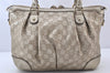 Authentic GUCCI Guccissima Sukey 2Way Tote Bag GG Leather 247902 Gold 5282K