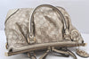 Authentic GUCCI Guccissima Sukey 2Way Tote Bag GG Leather 247902 Gold 5282K
