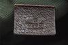 Authentic GUCCI Vintage Pouch Purse GG Canvas Leather 29595 Brown 5283I