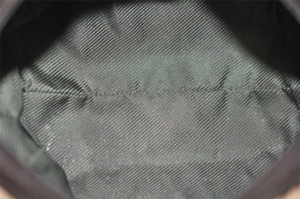 Authentic GUCCI Vintage Pouch Purse GG Canvas Leather 29595 Brown 5283I