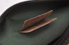 Authentic GUCCI Vintage Pouch Purse GG Canvas Leather 29595 Brown 5283I