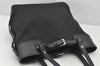 Authentic GUCCI Vintage Shoulder Tote Bag GG Canvas Leather 107757 Black 5283K