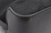 Authentic GUCCI Vintage Shoulder Tote Bag GG Canvas Leather 107757 Black 5283K