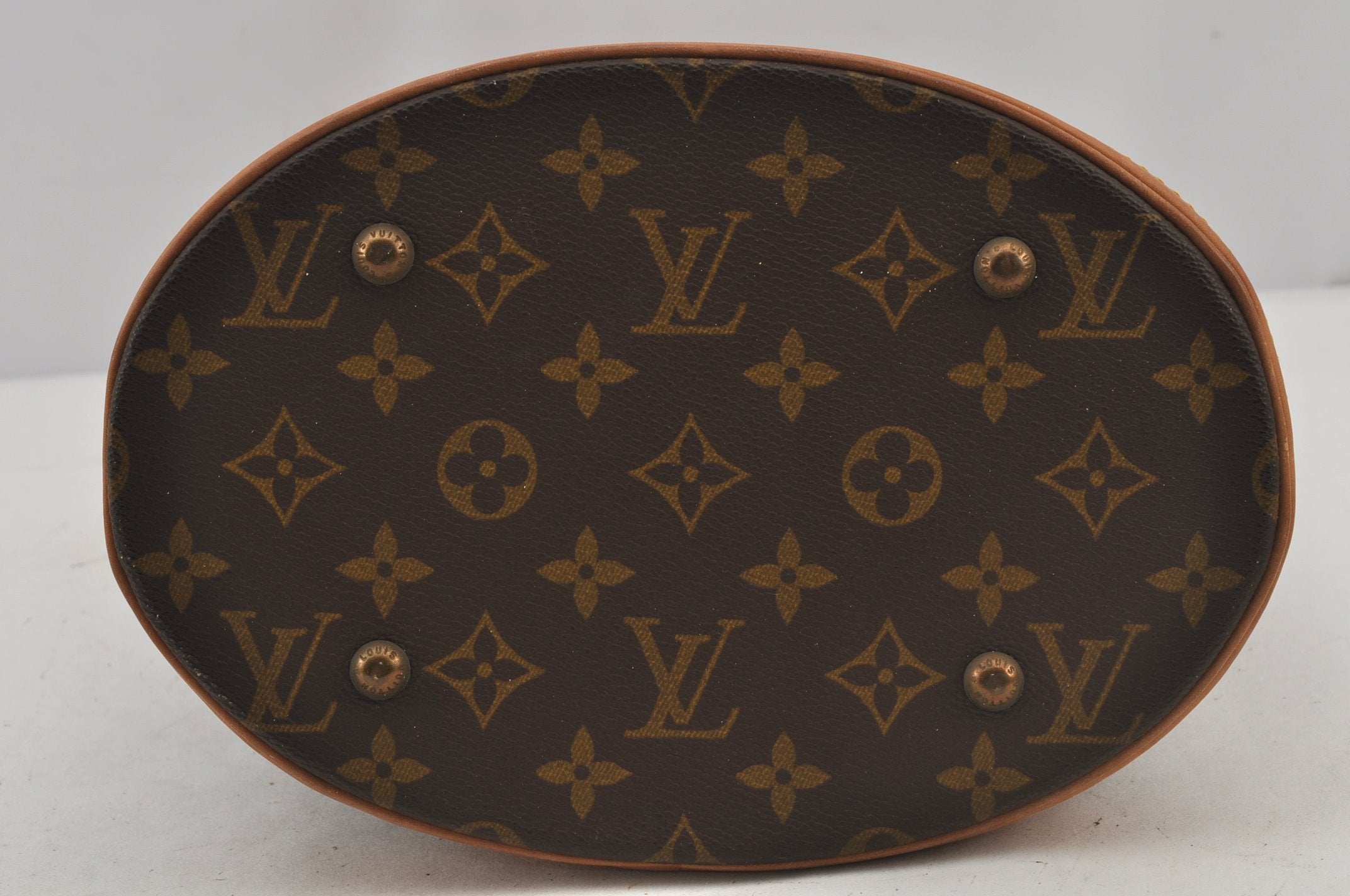 Authentic Louis Vuitton Monogram Bucket PM Shoulder Bag Old Model LV Junk 5284J