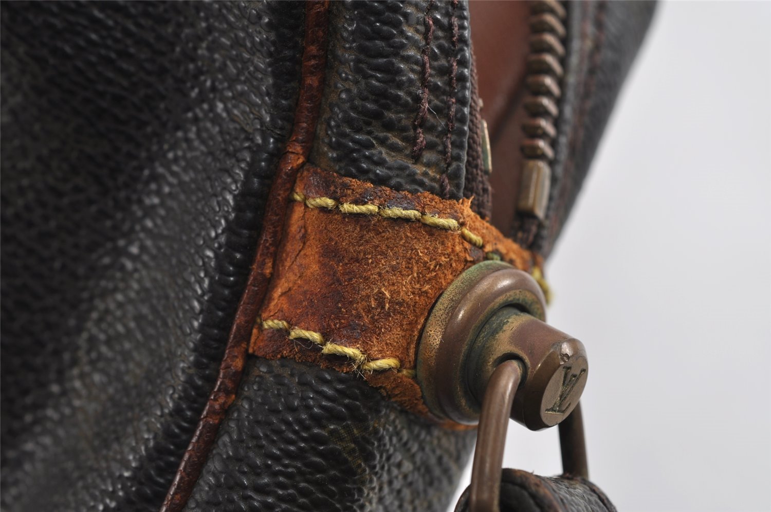 Authentic Louis Vuitton Monogram Marly Dragonne GM M51825 Clutch Bag Junk 5286I