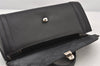 Authentic Burberrys Vintage Leather Hand Bag Purse Black 5287K