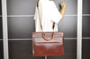 Authentic GUCCI Bamboo 2Way Briefcase Business Bag Leather Brown 5288I