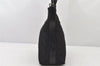 Authentic GUCCI Vintage Shoulder Hand Bag Purse Nylon Leather Black 5289K