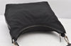 Authentic GUCCI Vintage Shoulder Hand Bag Purse Nylon Leather Black 5289K