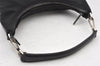 Authentic GUCCI Vintage Shoulder Hand Bag Purse Nylon Leather Black 5289K