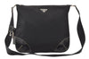 Authentic PRADA Nylon Tessuto Leather Shoulder Cross Body Bag Black 5290K