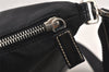 Authentic PRADA Nylon Tessuto Leather Shoulder Cross Body Bag Black 5290K