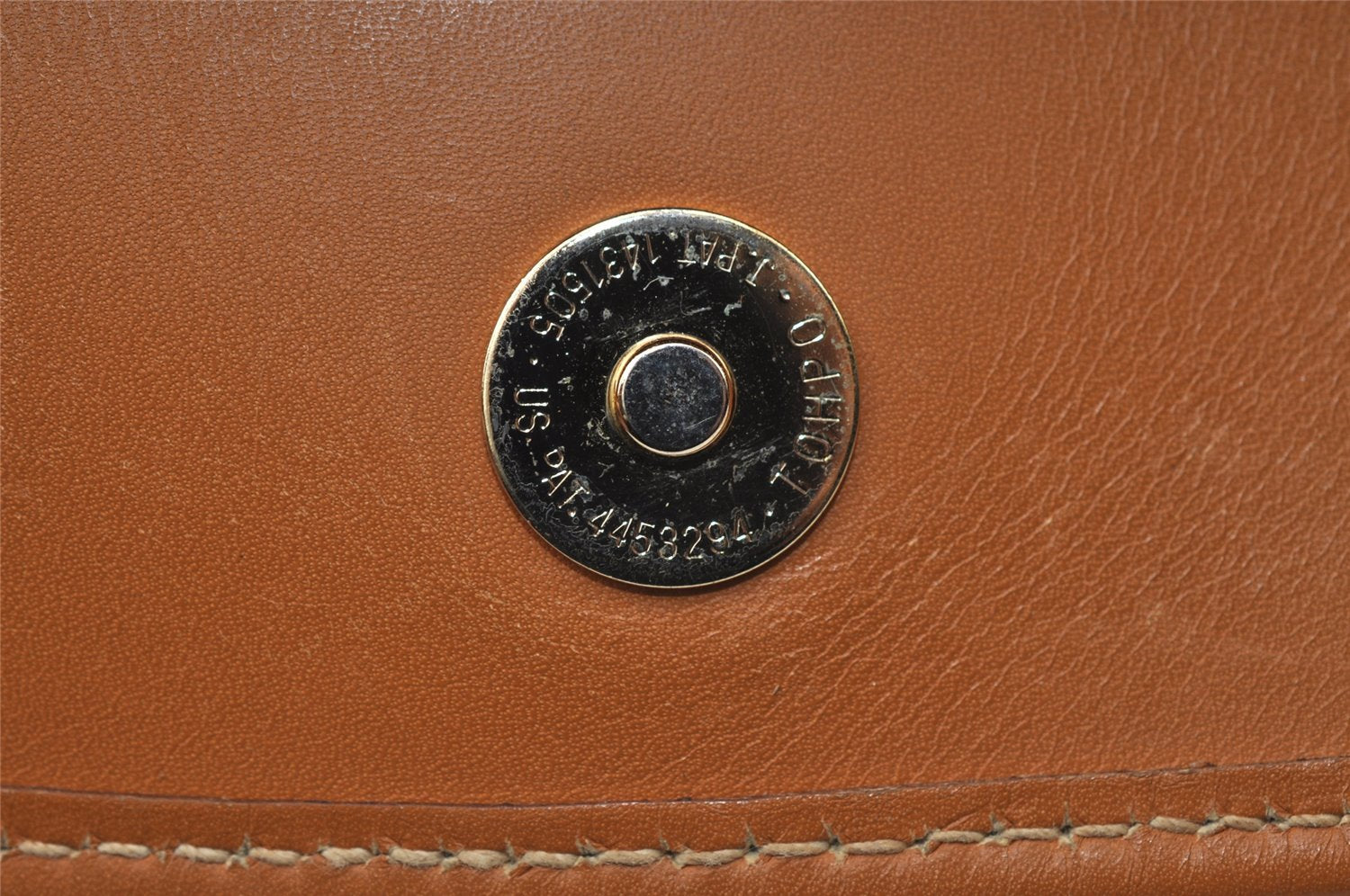 Authentic GUCCI Vintage Clutch Hand Bag Purse Leather Brown 5293I