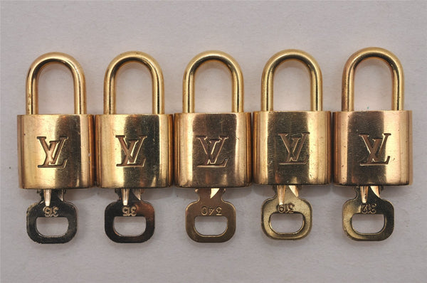 Authentic Louis Vuitton Padlock & Keys 10Set LV 5293J