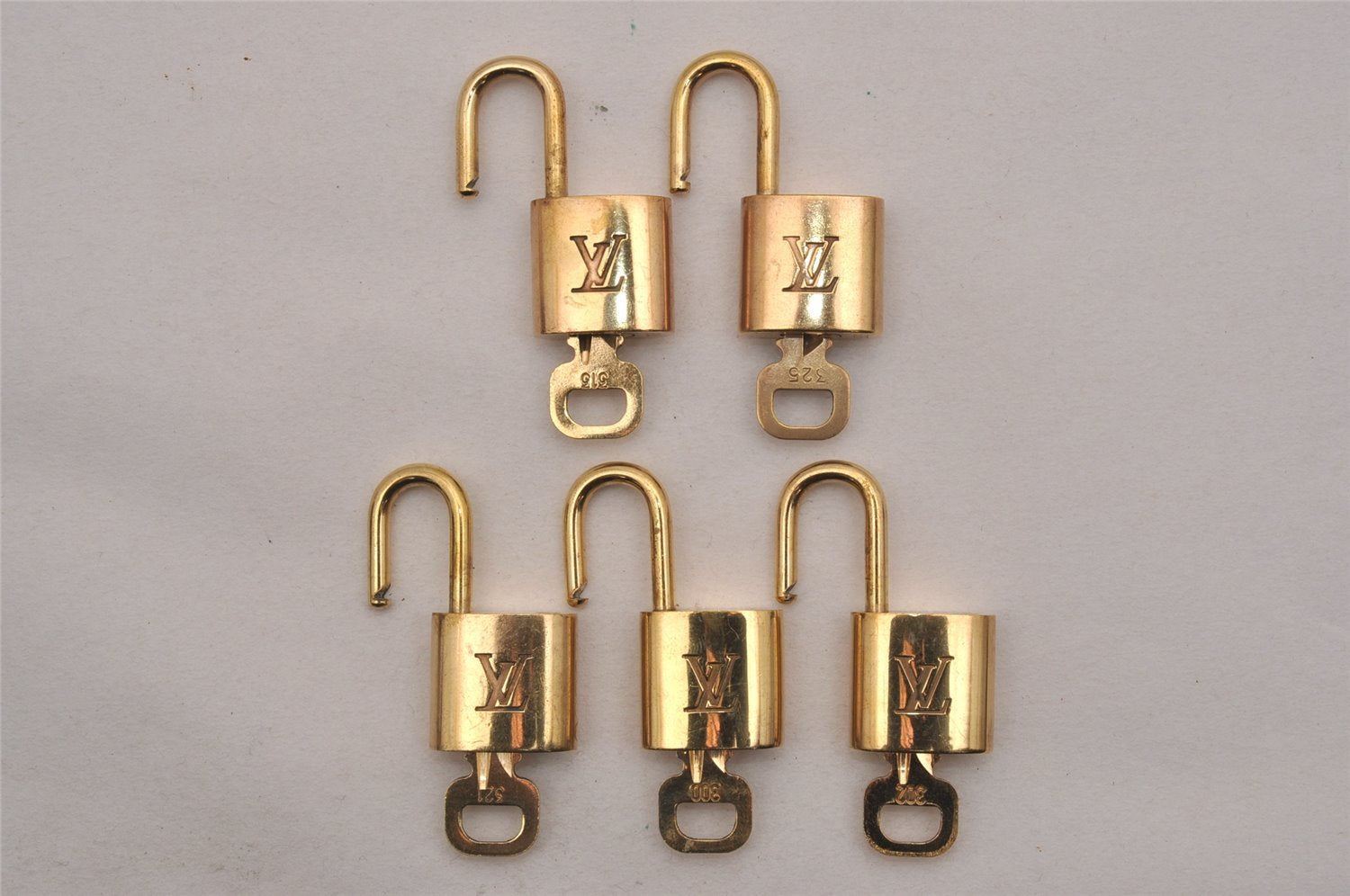 Authentic Louis Vuitton Padlock & Keys 10Set LV 5293J