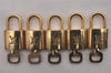 Authentic Louis Vuitton Padlock & Keys 10Set LV 5293J