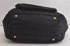 Authentic PRADA Nylon Tessuto Saffiano Leather 2Way Tote Bag Black 5293K