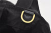 Authentic PRADA Nylon Tessuto Saffiano Leather 2Way Tote Bag Black 5293K