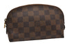 Authentic Louis Vuitton Damier Pochette Cosmetic PM Pouch N47516 LV 5294J