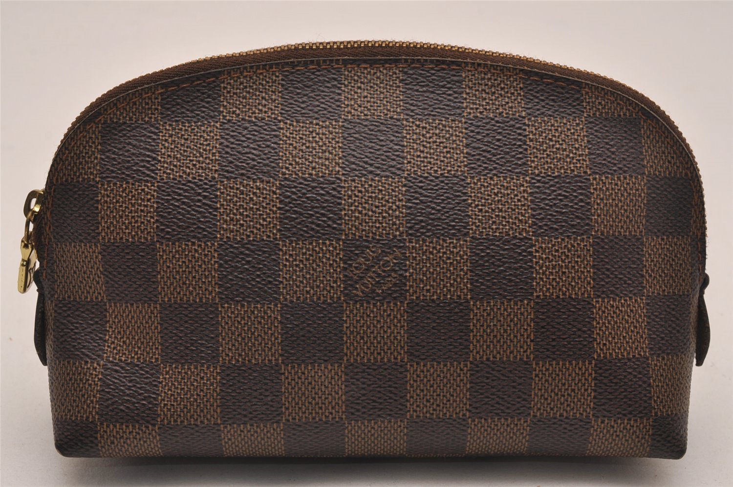 Authentic Louis Vuitton Damier Pochette Cosmetic PM Pouch N47516 LV 5294J