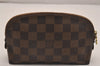 Authentic Louis Vuitton Damier Pochette Cosmetic PM Pouch N47516 LV 5294J